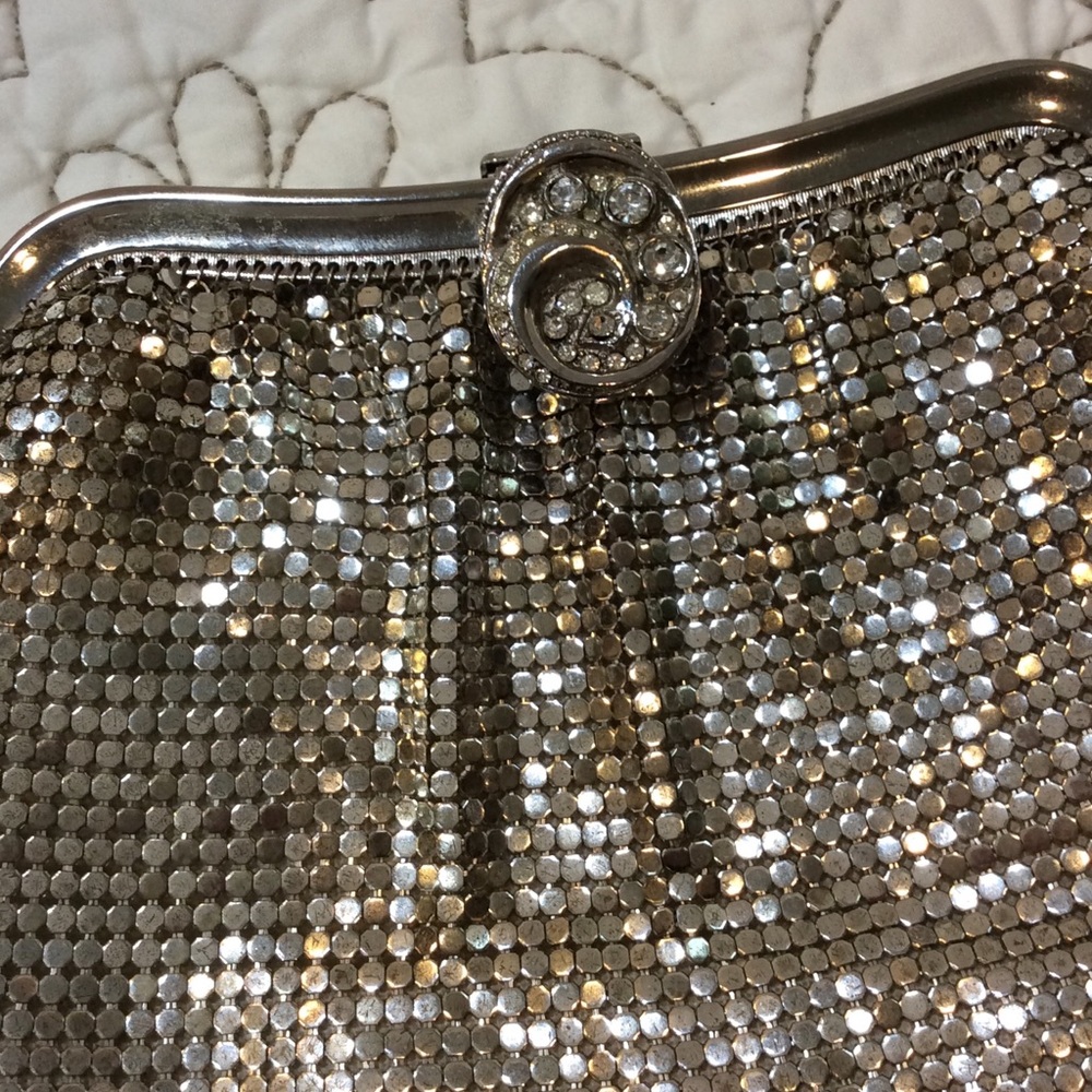 Whiting & Davis Silver Evening Bag - Picture 2 of 10